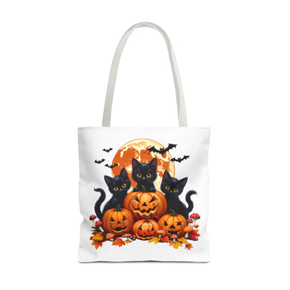 Halloween Cat Tote Bag, Trick or Treat Bag
