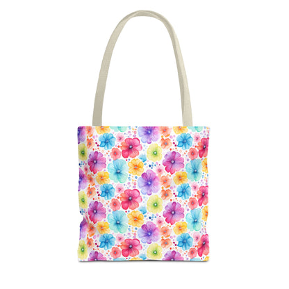 Vibrant Floral Tote Bag, Perfect Gift for Mother's Day, Bright Summer Accessory