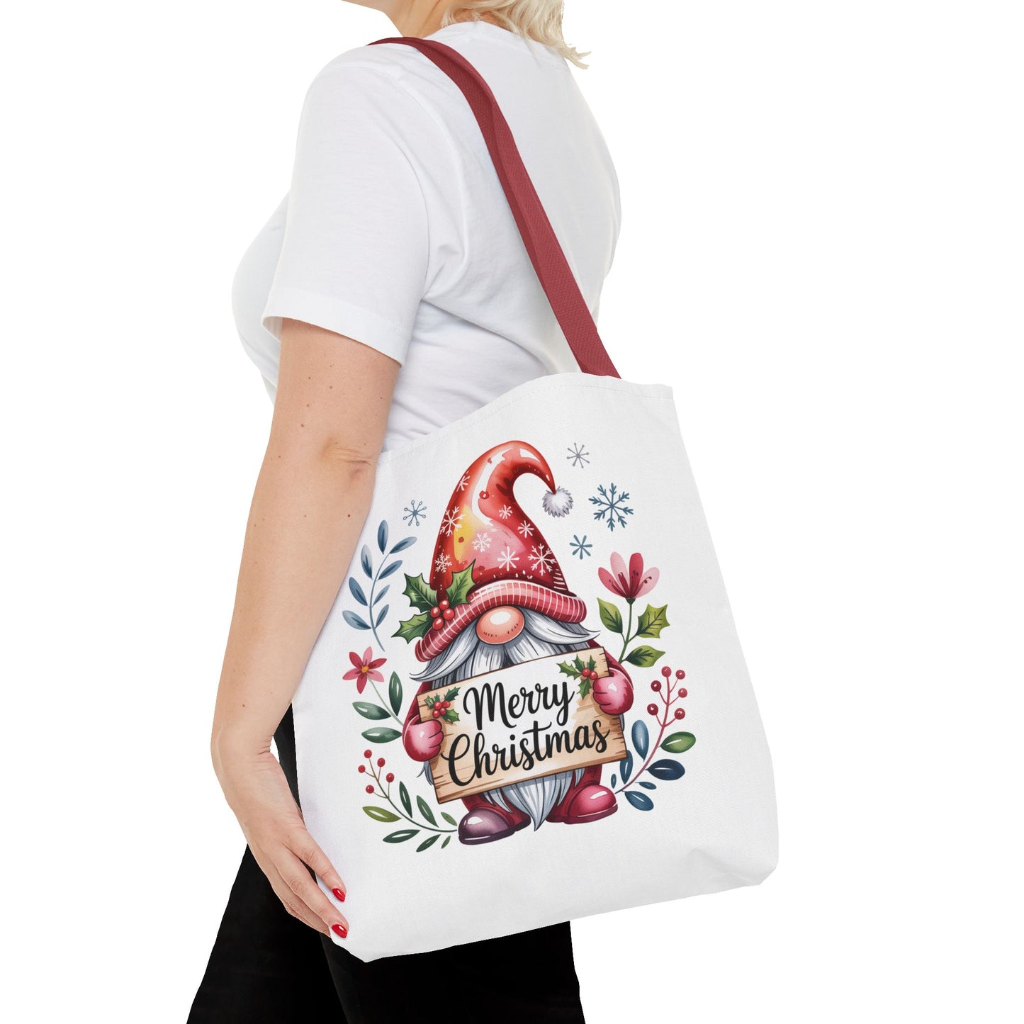 Festive Christmas Gnome Tote Bag