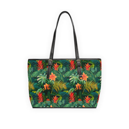 Vibrant Jungle Print Shoulder Bag