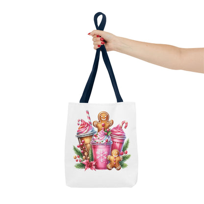 Gingerbread Holiday Tote Bag for Holiday Shopping