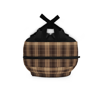 Stylish Plaid Backpack for School, Travel, Casual Outings