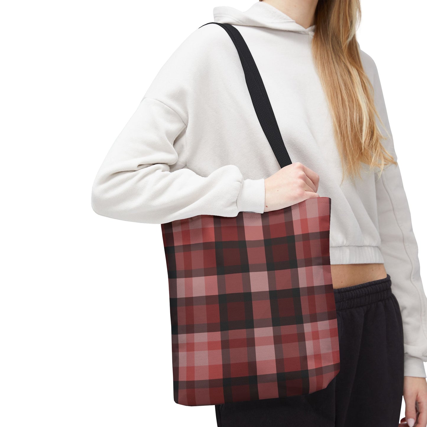 Cozy Plaid Tote Bag, Perfect for Fashionistas