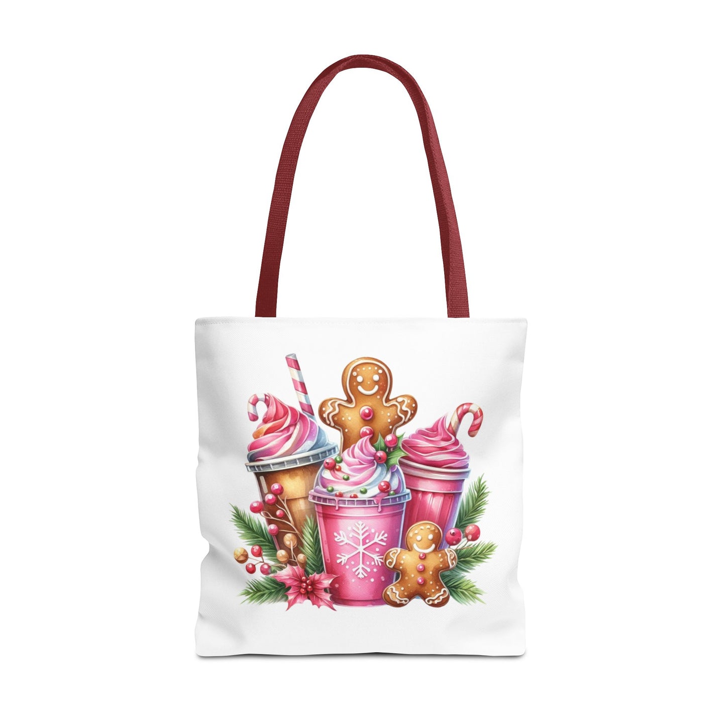 Gingerbread Holiday Tote Bag for Holiday Shopping