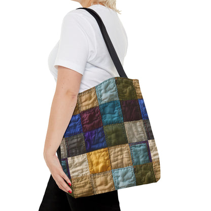 Colorful Patchwork Tote Bag, Stylish & Functional Carryall for Everyday Use