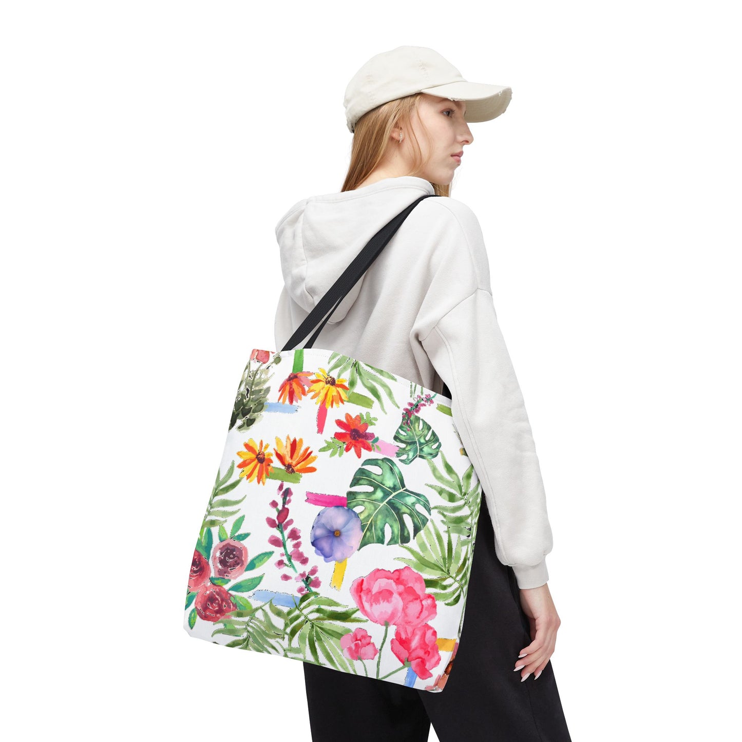 Floral Print Tote Bag