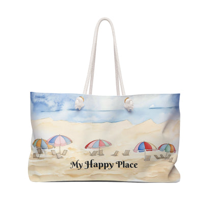 My Happy Place Beach Bag or Weekender Bag