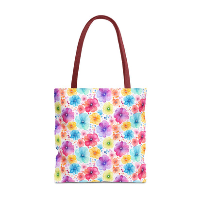 Vibrant Floral Tote Bag, Perfect Gift for Mother's Day, Bright Summer Accessory