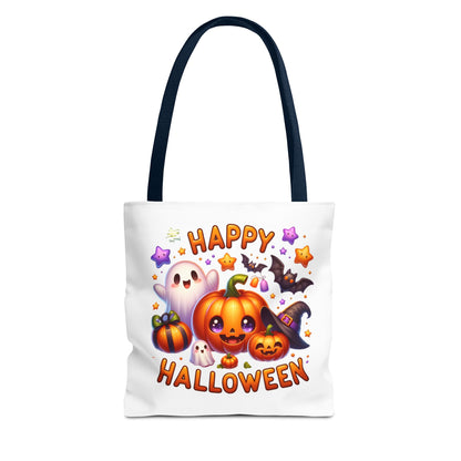 Cute Halloween Ghost Pumpkin Tote Bag
