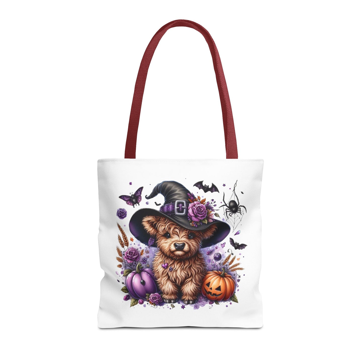 Halloween Cow Witch Tote Bag