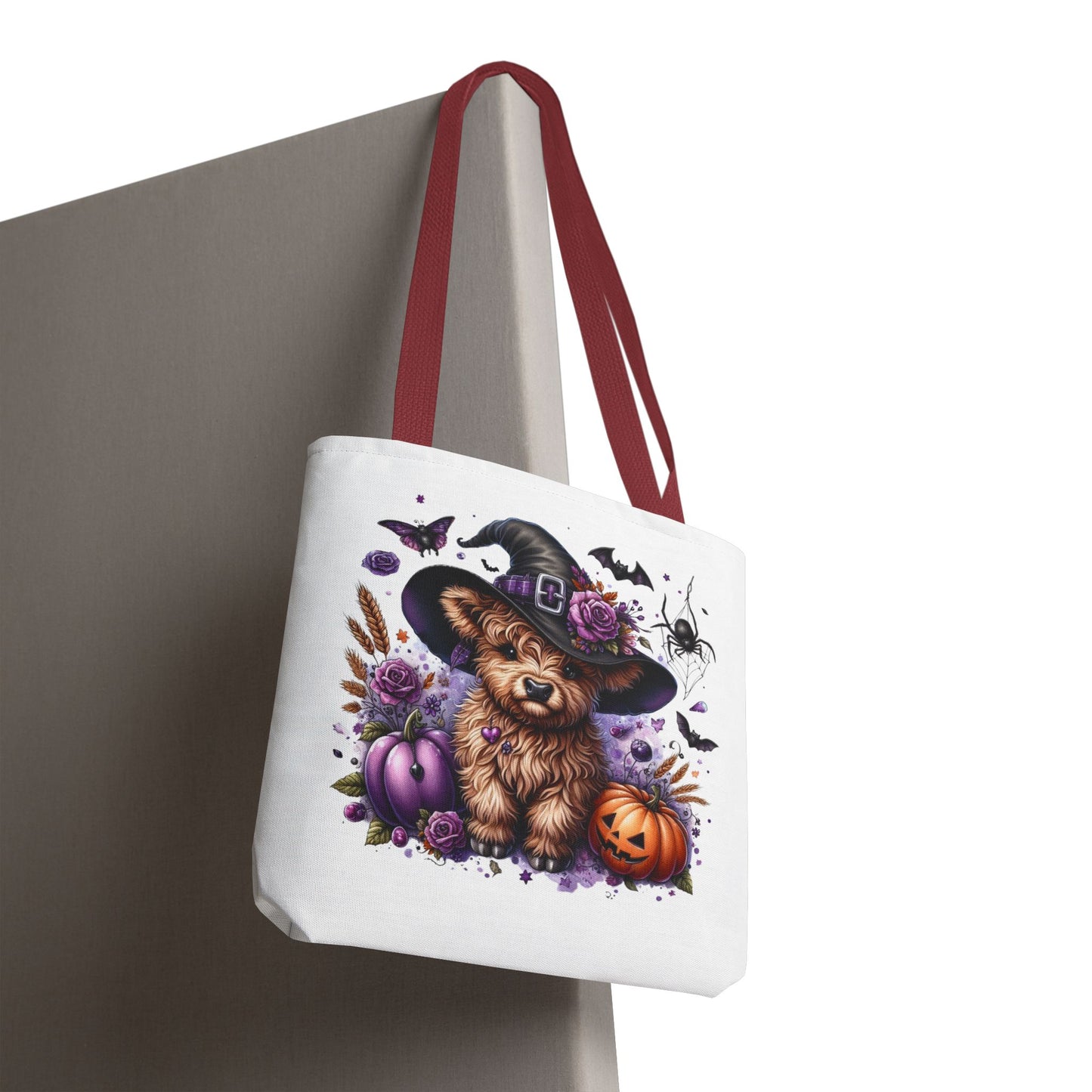 Halloween Cow Witch Tote Bag