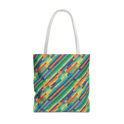 Vibrant Striped Tote Bag