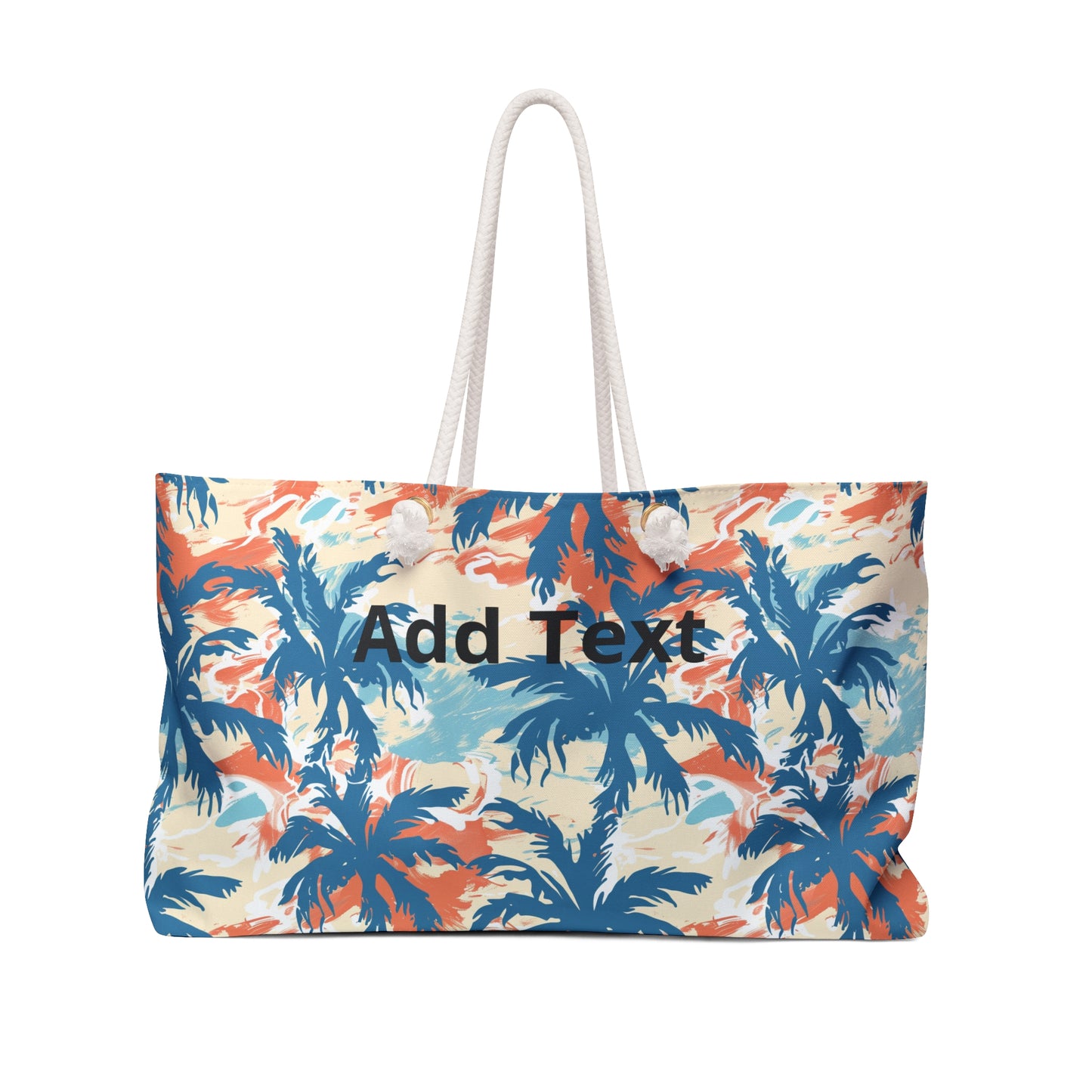 Personalized Tropical Beach Travel Tote