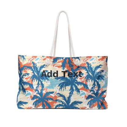 Personalized Tropical Beach Travel Tote