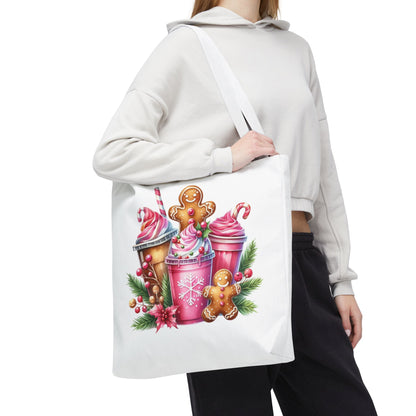 Gingerbread Holiday Tote Bag for Holiday Shopping