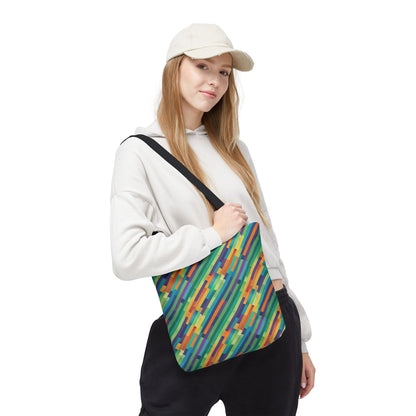 Vibrant Striped Tote Bag
