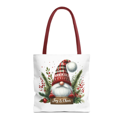 Christmas Gnome Tote Bag - Joy & Cheer Holiday Shopper