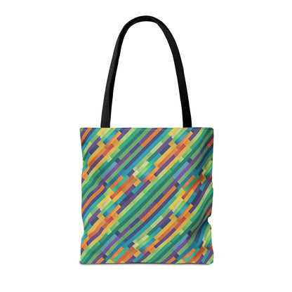Vibrant Striped Tote Bag