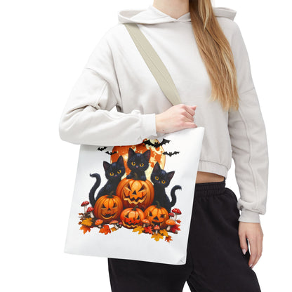 Halloween Cat Tote Bag, Trick or Treat Bag