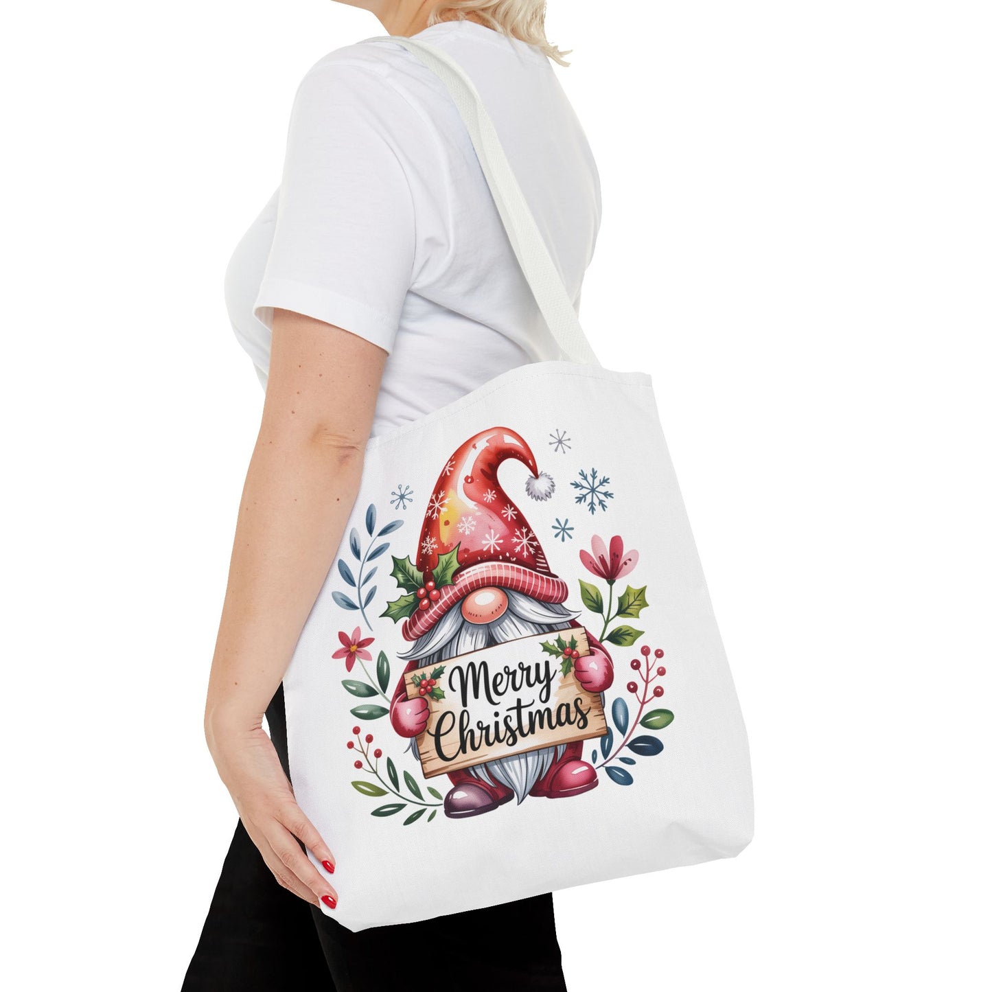Festive Christmas Gnome Tote Bag