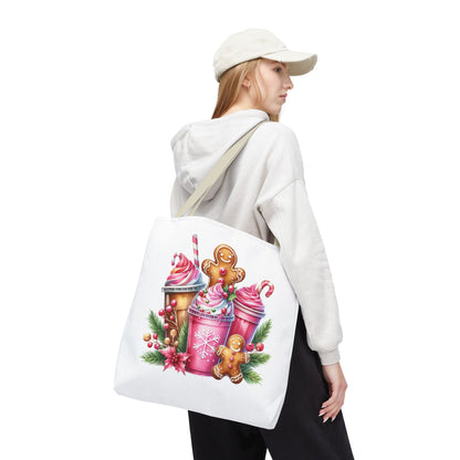 Gingerbread Holiday Tote Bag for Holiday Shopping