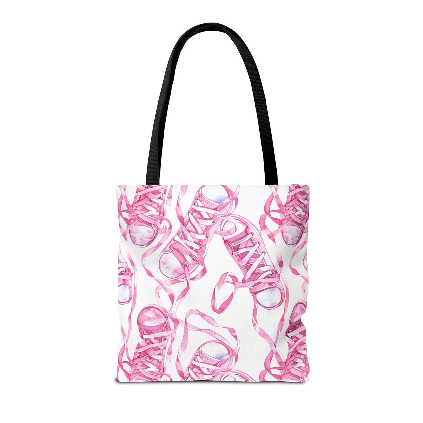 Cute Pink Sneakers Tote Bag for the Sports Lover