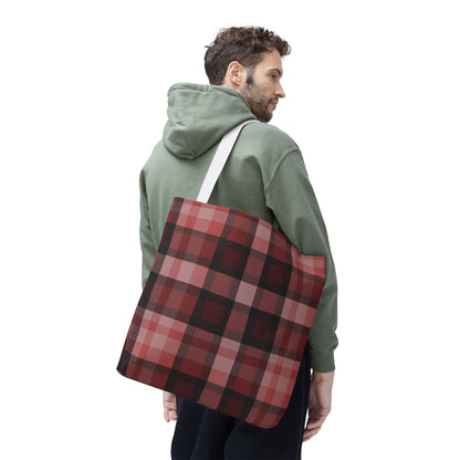 Cozy Plaid Tote Bag, Perfect for Fashionistas