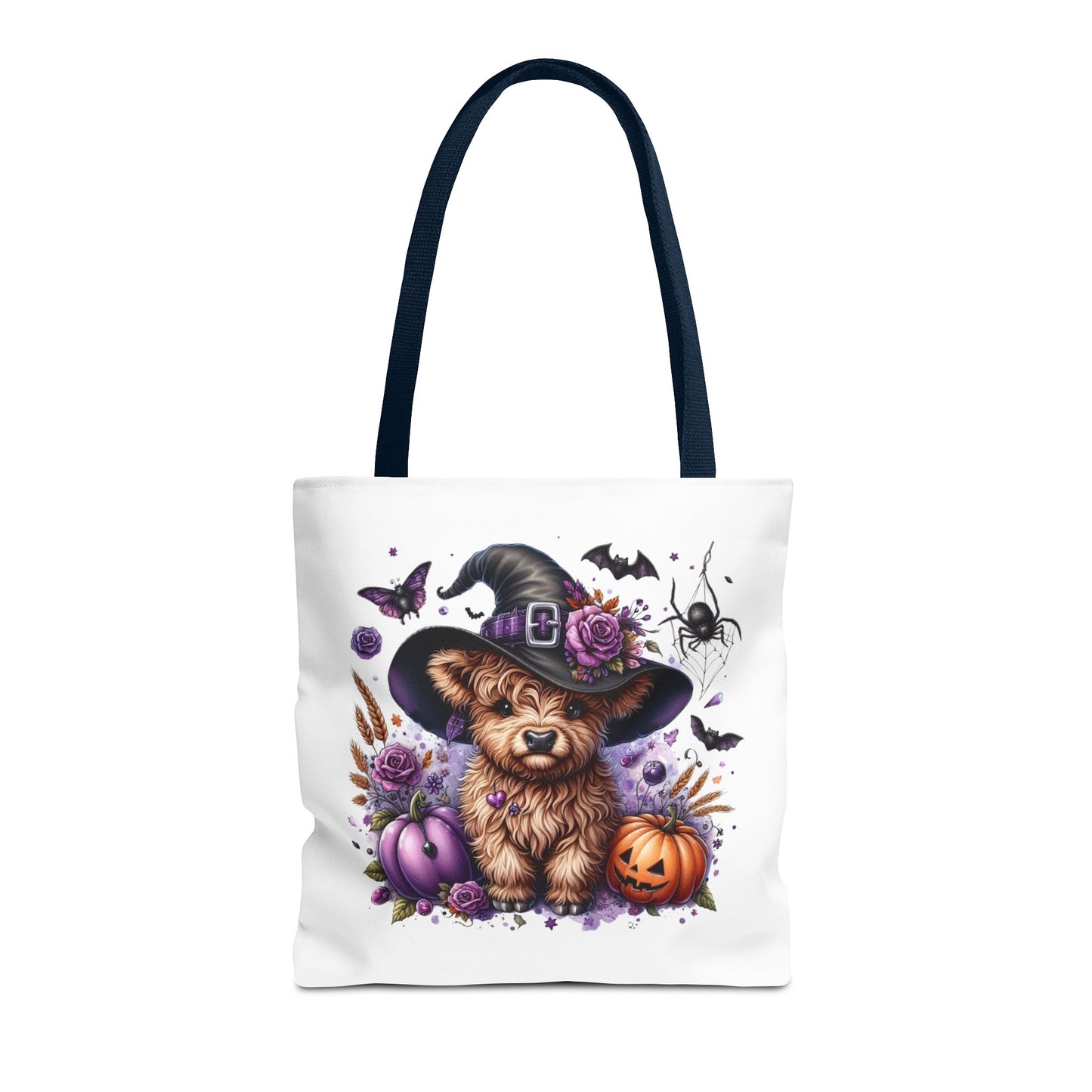 Halloween Cow Witch Tote Bag