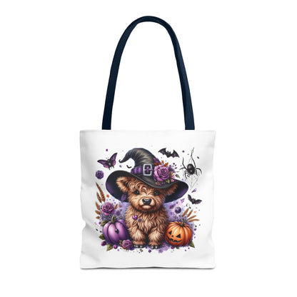 Halloween Cow Witch Tote Bag