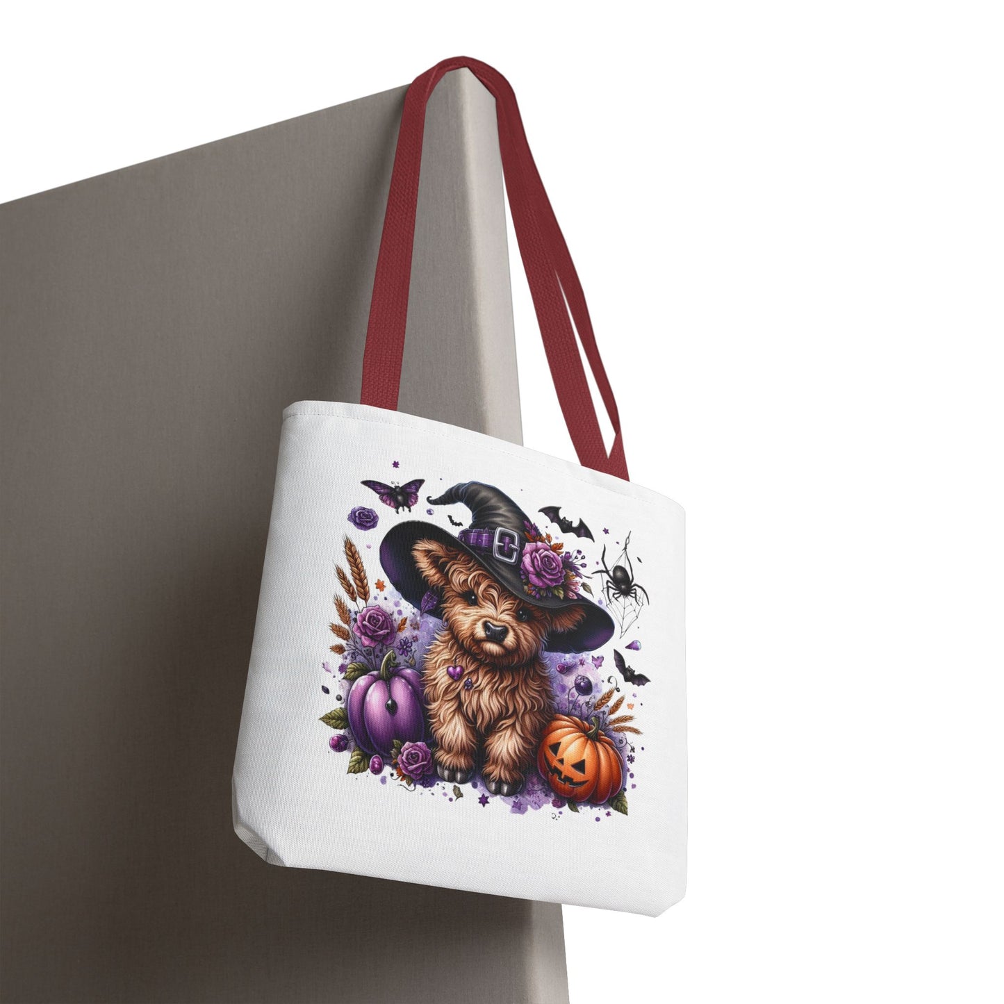 Halloween Cow Witch Tote Bag