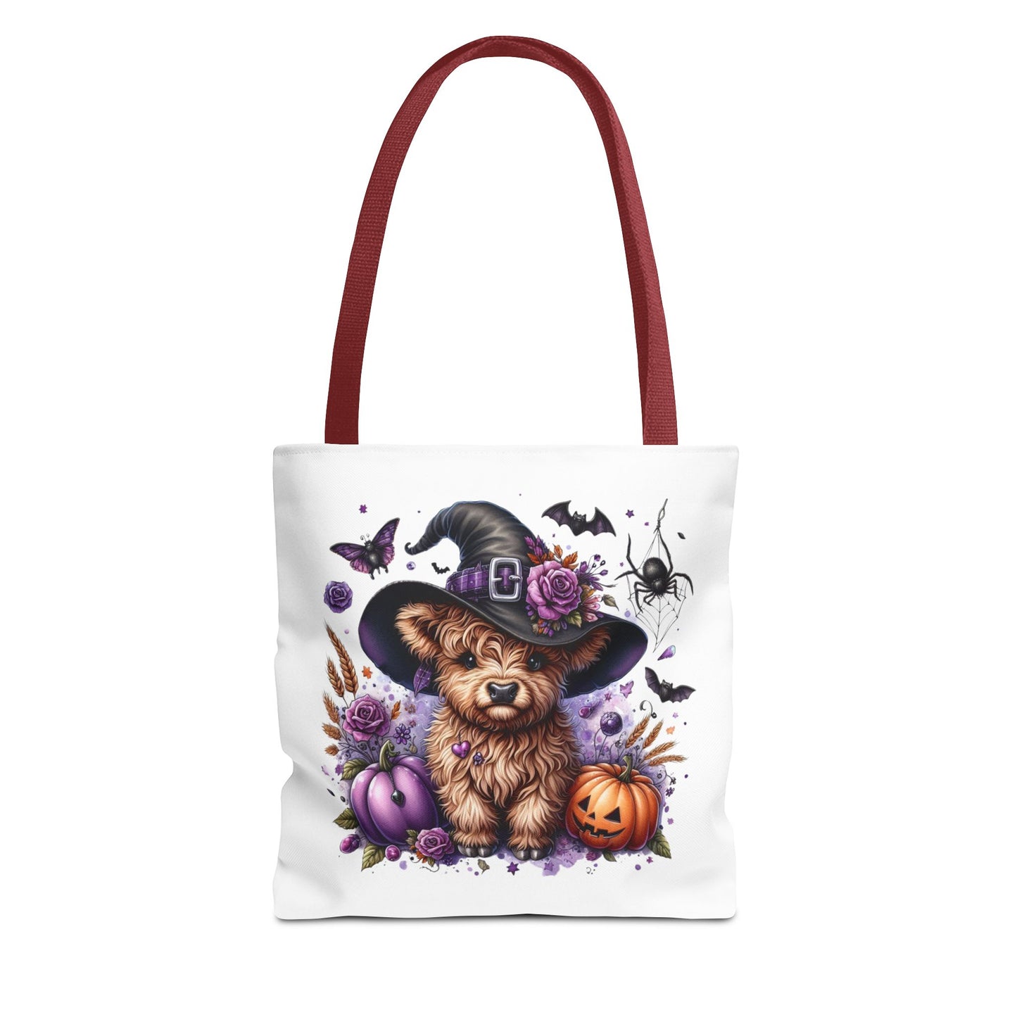 Halloween Cow Witch Tote Bag