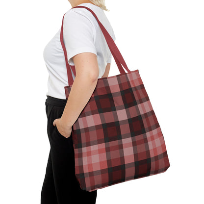 Cozy Plaid Tote Bag, Perfect for Fashionistas