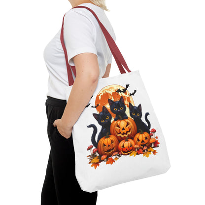 Halloween Cat Tote Bag, Trick or Treat Bag