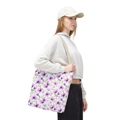 Watercolor Floral Tote Bag