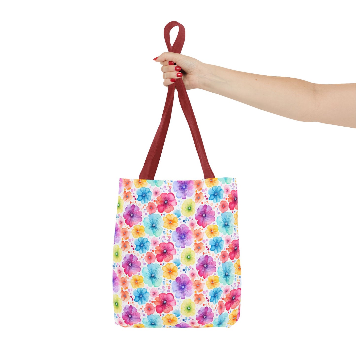 Vibrant Floral Tote Bag, Perfect Gift for Mother's Day, Bright Summer Accessory