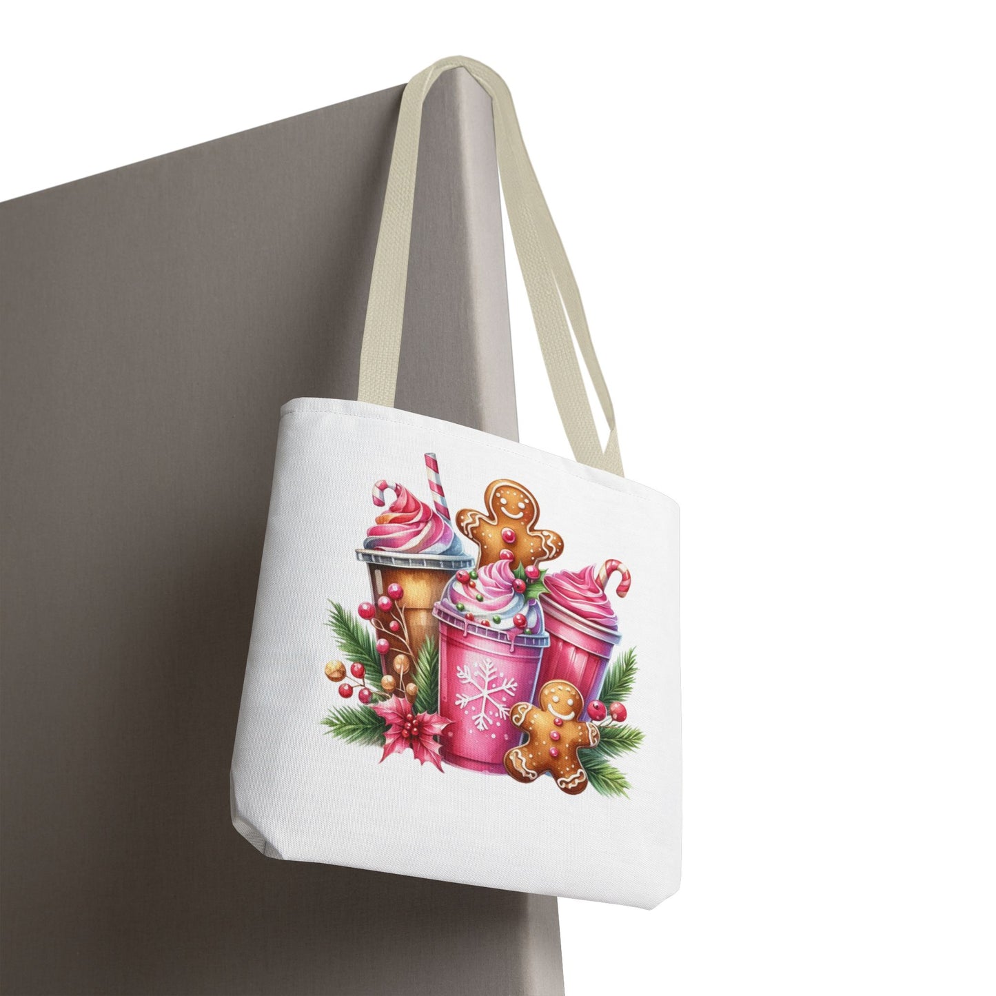 Gingerbread Holiday Tote Bag for Holiday Shopping