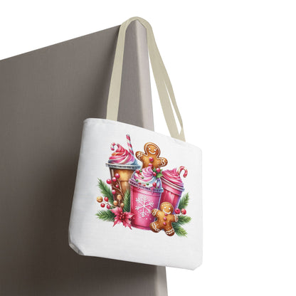 Gingerbread Holiday Tote Bag for Holiday Shopping