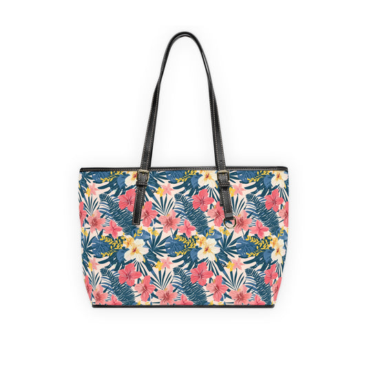 Tropical Floral Shoulder Bag for Beach, Travel & Everyday Use