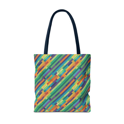 Vibrant Striped Tote Bag