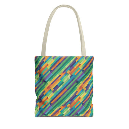 Vibrant Striped Tote Bag