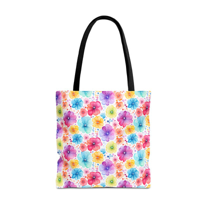 Vibrant Floral Tote Bag, Perfect Gift for Mother's Day, Bright Summer Accessory