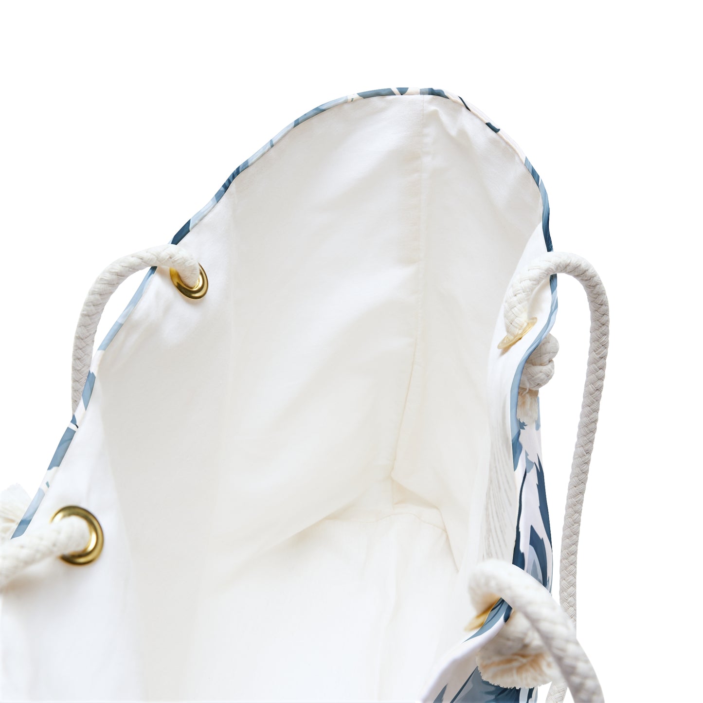Blue Watercolor Floral Weekender Bag