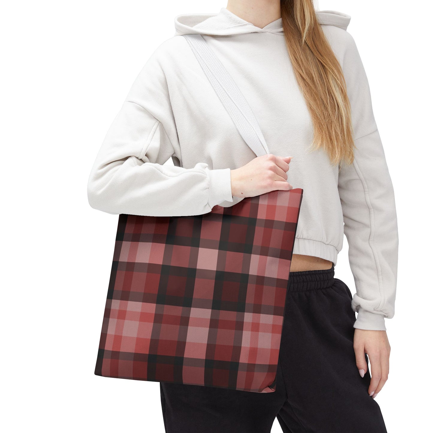 Cozy Plaid Tote Bag, Perfect for Fashionistas