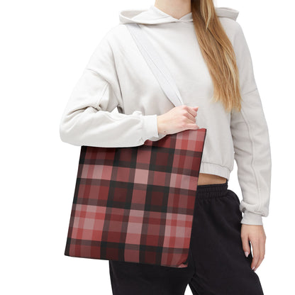 Cozy Plaid Tote Bag, Perfect for Fashionistas