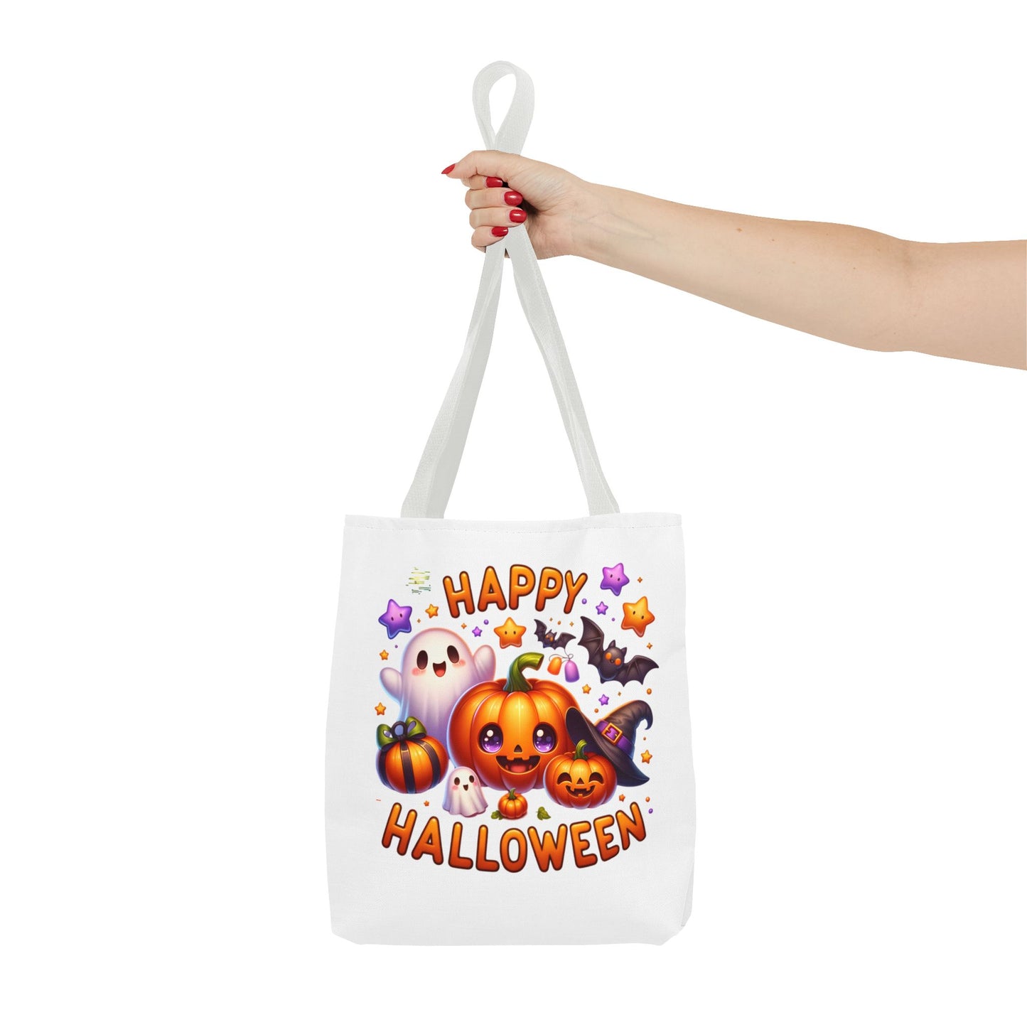 Cute Halloween Ghost Pumpkin Tote Bag