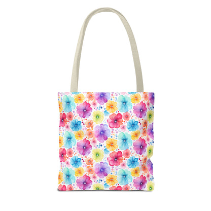 Vibrant Floral Tote Bag, Perfect Gift for Mother's Day, Bright Summer Accessory