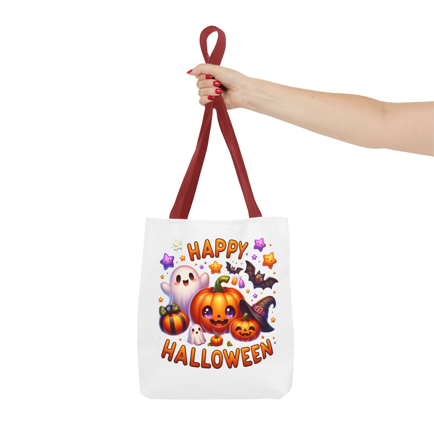 Cute Halloween Ghost Pumpkin Tote Bag