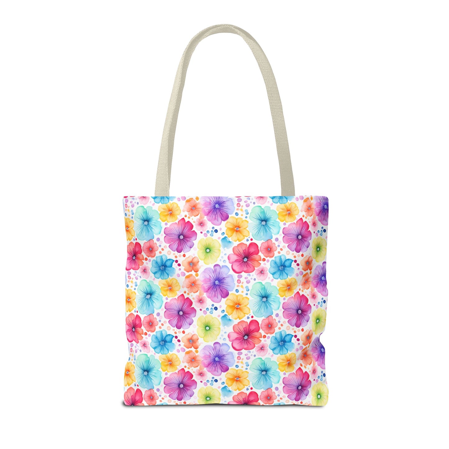Vibrant Floral Tote Bag, Perfect Gift for Mother's Day, Bright Summer Accessory