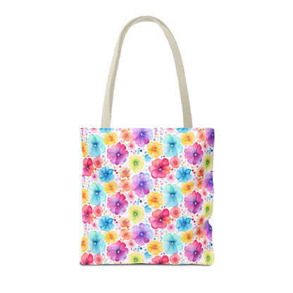 Vibrant Floral Tote Bag, Perfect Gift for Mother's Day, Bright Summer Accessory