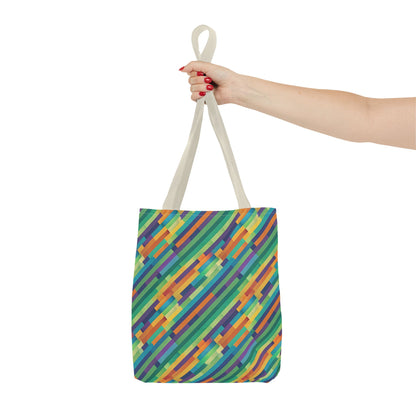 Vibrant Striped Tote Bag